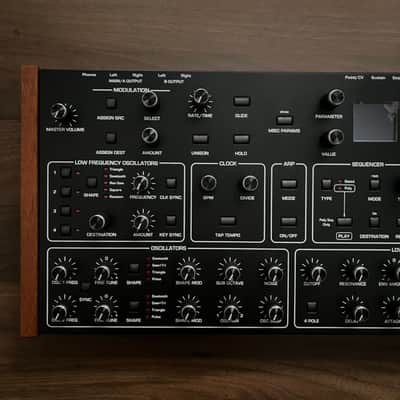 Sequential Prophet Rev2 Desktop 16-Voice Polyphonic Synthesizer 2018 - Present - Black with Wood Sides image 2