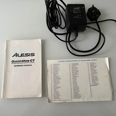 Alesis QuadraVerb GT 20k Bandwidth Simultaneous Guitar Effects Processor 1990s - Black image 6