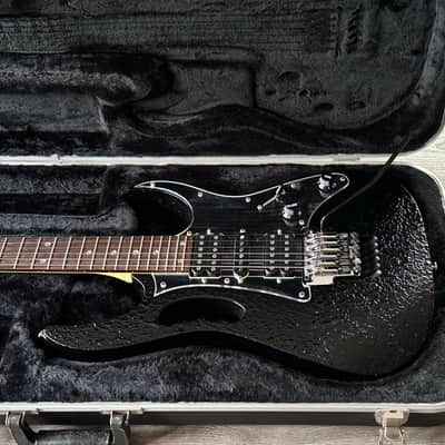 Ibanez JEM 7 DBK Black Industrial Finish with Mirror Guard Steve Vai Breed Pickups image 3