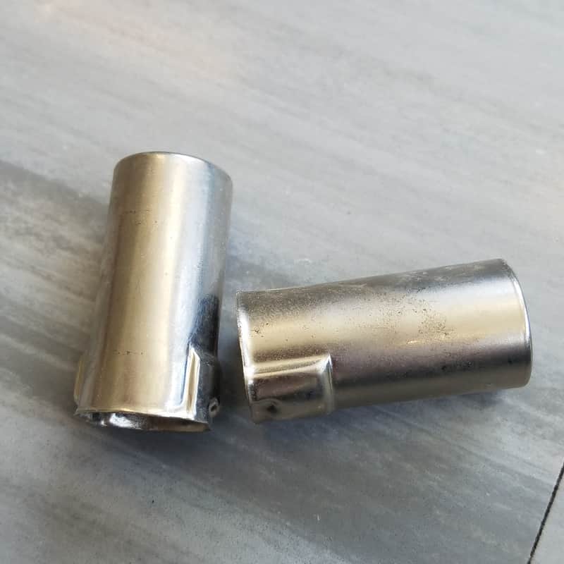 Elco Pair (2) Tube Shields 6AU6 7-pin J-Slot TS102U02 mil spec J20-01 Vintage Vacuum 1950s-1960s image 1