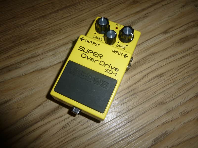 Boss SD-1 Super OverDrive (Silver Label) 1997 - Present - Yellow image 1