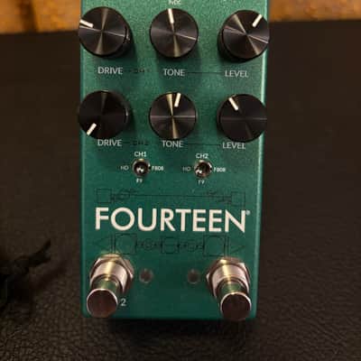 Fortin Amplification Fourteen Dual Boost / Overdrive 2025 - Present - Matte Green Sparkle image 1
