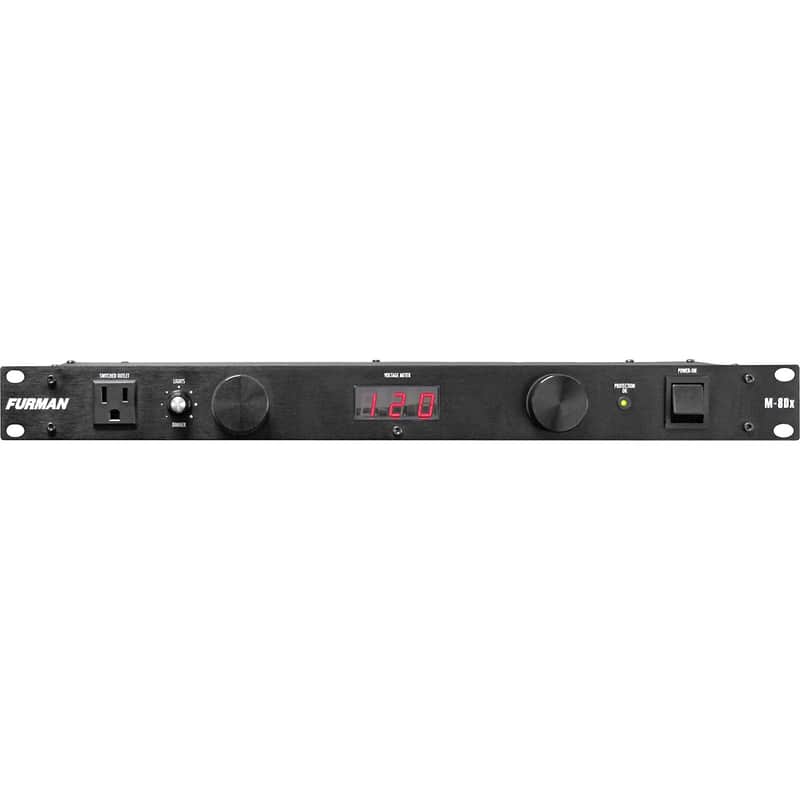Furman M-8DX 9-Outlet 15A Power Conditioner Rackmount w/ Lights & Digital Meter image 1
