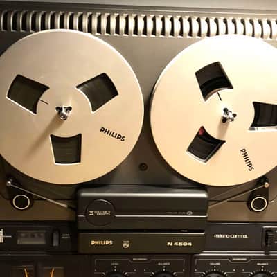 Philips N4504 Stereo Reel-to-Reel Tape Recorder Serviced & Tested image 2