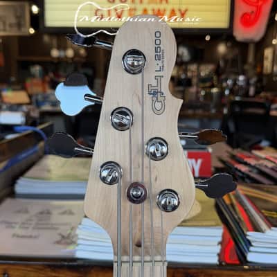 G&L Tribute L-2500 - 5-String Active Bass Guitar - Red Burst Finish image 12