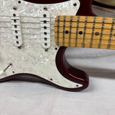 Fender American Standard Stratocaster Guitar 1995 - Candy Apple Red / Maple neck image 5