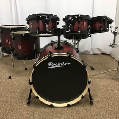 Premier Drums XPK Series 7 Piece Shell Pack Kit/Cherry Burst Finish/FAST FIVE image 4