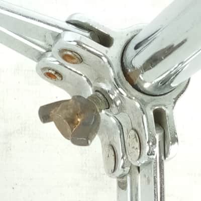 WFL Ludwig Atlas Flat Base #1363 Snare Drum Stand Chrome Vintage 50s Flush USA image 3
