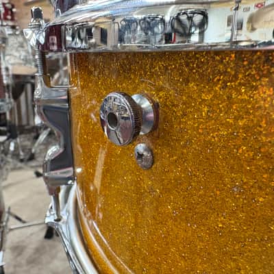 Olympic 5x14" Gold Sparkle Snare Drum image 8