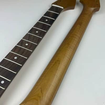 Tiger Maple Wood Guitar Tele Style Neck, Rosewood 21 Frets Fingerboard image 1