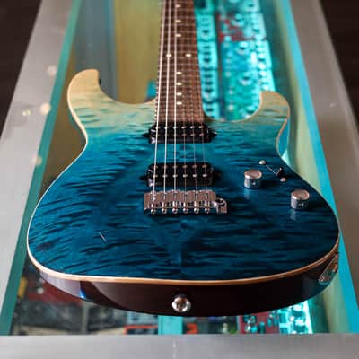 Suhr Modern Set-Neck LE - Teal Fade image 2