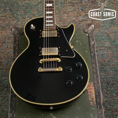 1989 Burny RLC-60 Les Paul Custom Black Beauty made in Japan image 5