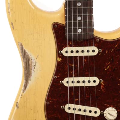 Fender Custom Shop 1969 Stratocaster Heavy Relic Guitar - Aged Vintage White - CHUCKSCLUSIVE - #R123333 image 9