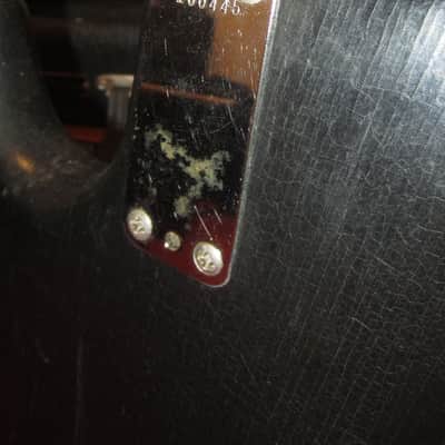 ~1965 Magnatone Hurricane Bass Faux Black Sparkle w/ Road Case image 7