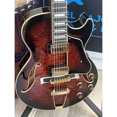 Ibanez AG95QA-DBS Artcore Expressionist Present - Dark Brown Sunburst image 1