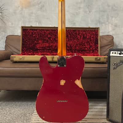 Fender Telecaster 1961 GLAS Custom Relic 8lb With G&G Custom Relic Tweed image 11