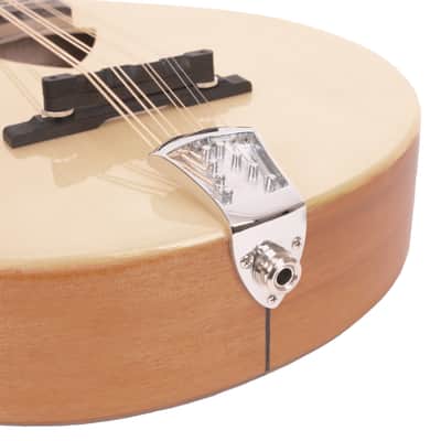 Gold Tone Traditional Irish Mandola with Pickup - Natural image 6