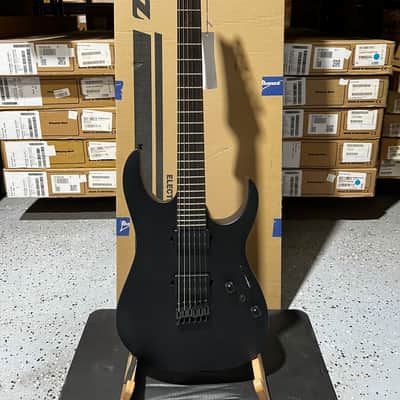 Ibanez RGRTB621 Iron Label Electric Guitar - Black Flat image 1