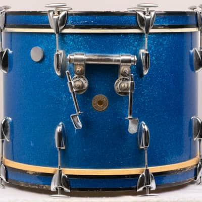Gretsch 20/12/12/16" 60's Round Badge Drum Set - Blue Sparkle image 7