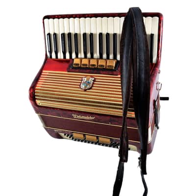 Rare Vintage German Made Top Piano Accordion Weltmeister Gigantilli I - 80 bass + Original Hard Case & Shoulder Straps image 4