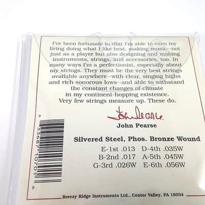 John Pearse Guitar Strings Acoustic Medium #700M Phosphor Bronze image 2