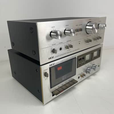 Akai - AM-2250/CS-703D - Amplifier/Cassette-Deck Set - Serviced (Repaired/New Belts) image 2