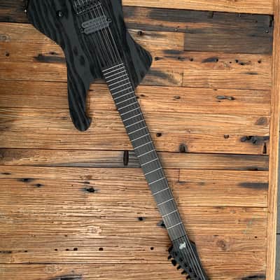 Hapas Guitars Deus 727  2020 Black inspired Meshuggah image 2