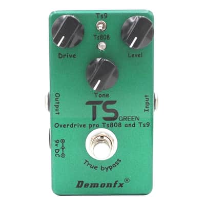 Demonfx TS Green Classic 2 in 1 Overdrive Booster Guitar Effect Pedal