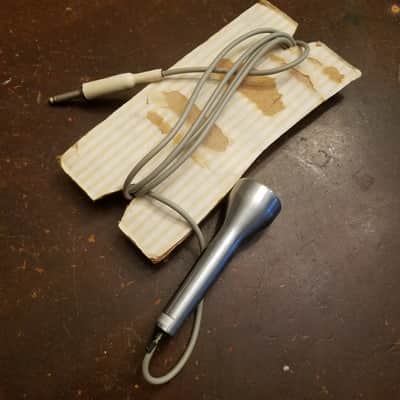 Sonotone CM10A Voice Of Music VM Space-age Ceramic Harp Mic Hi-Z 1960s Brushed Stainless image 2