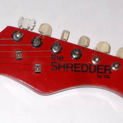 LA "The Shredder" Travel Size Solid Body 1990's "Red" image 3