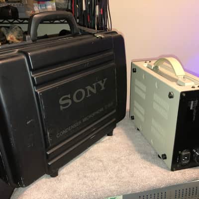 Sony c800 tube mic in excellent condition case+keys PSU shockmount spare tube A+ image 1
