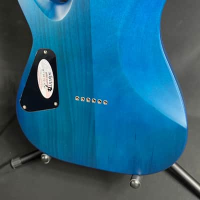 Schecter C-1 Standard Plus Electric Guitar Blue Fade Finish image 12