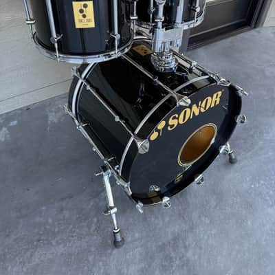 Sonor Force 3000 12 13 22 Drum Set - Black Lacquer image 3