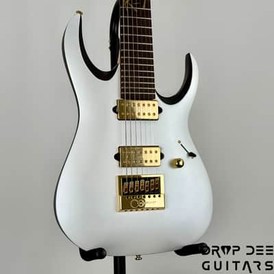 Ibanez Brian "Head" Welch Signature K7YANG 7-String Electric Guitar w/ Bag - Matte White image 3