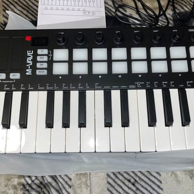M-vave M-VAVE 25 Keys 16 Backlit Drum Pads MIDI Keyboard 2025 - Black image 2