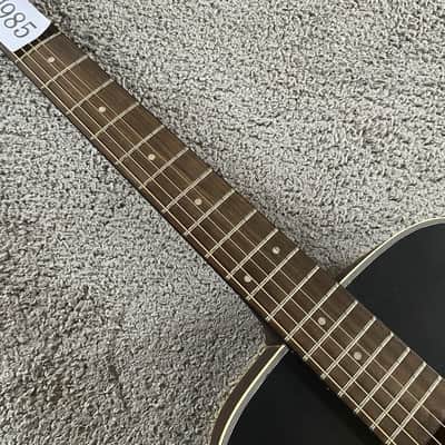 40 Inch Black Acoustic Guitar, Spruce Wood Veneer Top, Mahogany Neck image 17