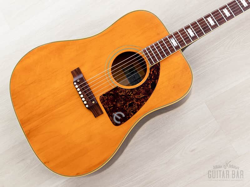 1968 Epiphone Frontier FT-110N Vintage Dreadnought Acoustic Guitar, Gibson-Made Kalamazoo w/ Case image 1