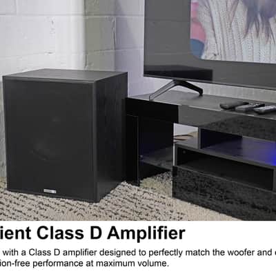 Rockville Rock Shaker 15" Inch Black 1000w Powered Home Theater Subwoofer Sub image 4