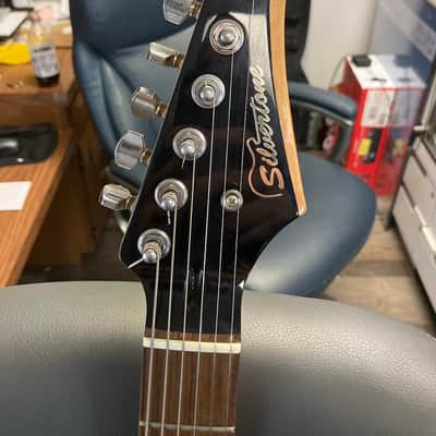 Silvertone SS15 Revolver Double Cut 2000s - Sunburst image 5