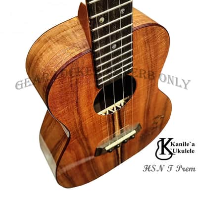 Kanile`a HNS T Prem 25th anniversary Sea Turtle Tenor ukulele with Premium Koa wood image 7