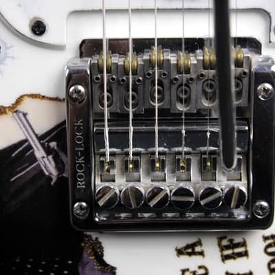 Custom Painted and Upgraded Ultra Rare (MIK) Mid 80's Arbor T-516 Guitar - Aged and Worn With Custom Graphics and Matching Pickguard image 12