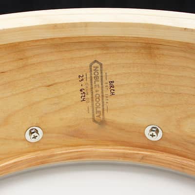 Noble & Cooley Solid Shell Classic Birch 6" x 14" Snare Drum w/ VIDEO! Espresso Satin Burst image 7
