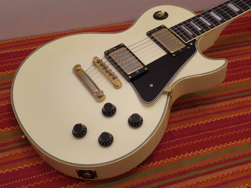 Burny Les Paul Custom Super Grade Vintage White MIJ Made in Japan CIJ image 1