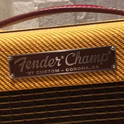 Fender '57 Custom Champ 2-Channel 5-Watt 1x8" Guitar Combo 2016 - Present - Lacquered Tweed image 11