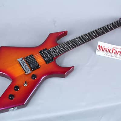 BC Rich NJ Retro Warlock Electric Guitar Sunburst Diamond Inlays Humbucker image 6