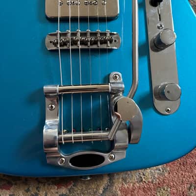 Deltone Tele Style w/ P90s & Duesenberg Trem – Lake Placid Blue (2021) image 3