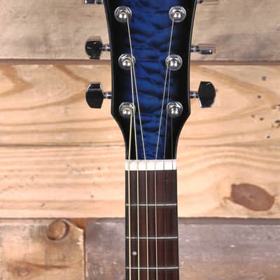 Ibanez AEWC16QA Acousitc/Electric Guitar Transparent Blue Sunburst image 6