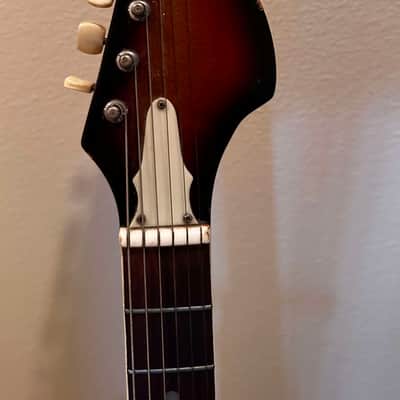 Teisco / Matsumoku EP-7 Hollowbody Electric Guitar (1960s Three Tone Sunburst) image 3