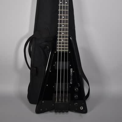 1986-87 Steinberger XP-2 Bass Guitar | Black Finish W/Original Gig Bag image 21