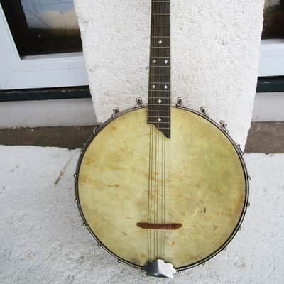 Slingerland Banjo Mandolin, 1920's, Birdseye Maple Pot, Tone Ring, 10 3/4" head, Abalone Inlays, Case image 19